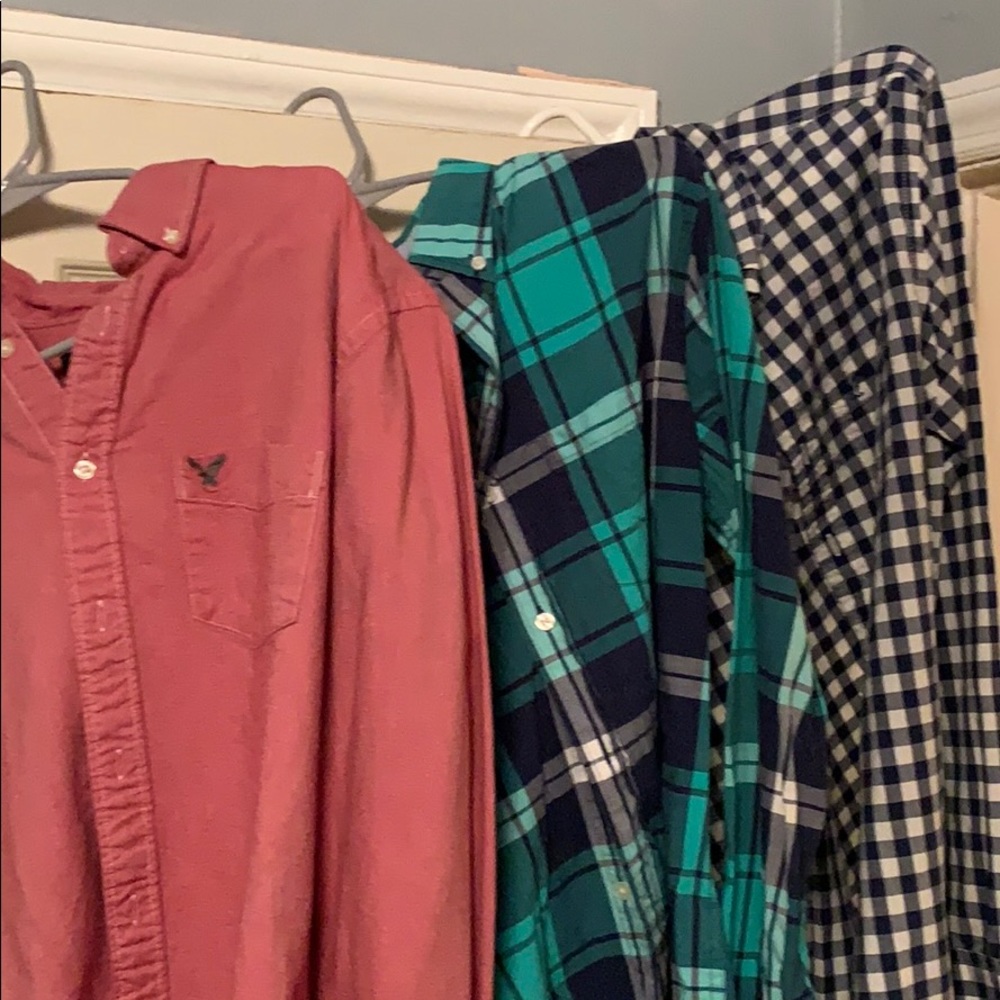 FIVE AE Long Sleeve Button Downs